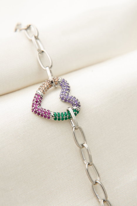 Heliophilia Silver Pulsera CBL9338 Plateada con Circón Heliophilia Silver Pulsera CBL9338 Plateada con Circón
